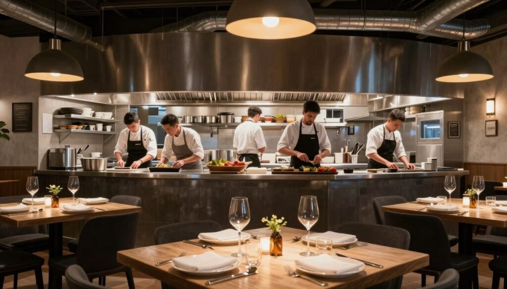 Best Restaurants Birmingham England 5 Harborne Kitchen in Birmingham England showing open kitchen concept