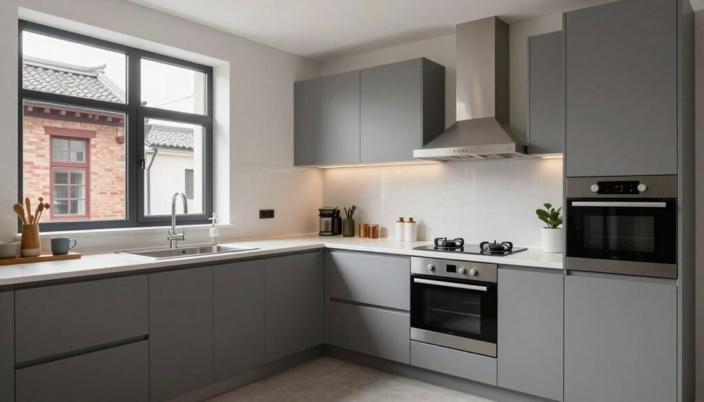 Historic apartment hotel kitchen