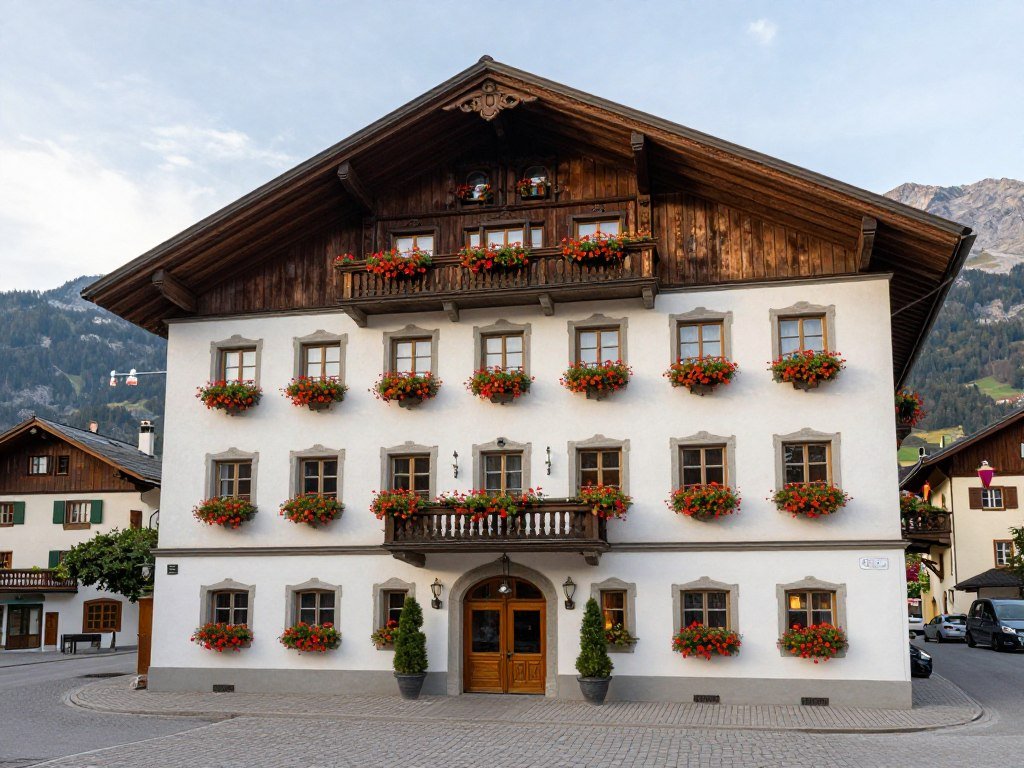The Best Hotels in Vaduz 2 Hotel Gasthof Löwen historic building facade in Vaduz city center