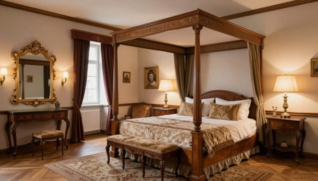 The Best Hotels in Salzburg Austria 2 Hotel Goldener Hirsch luxury suite with traditional Austrian decor