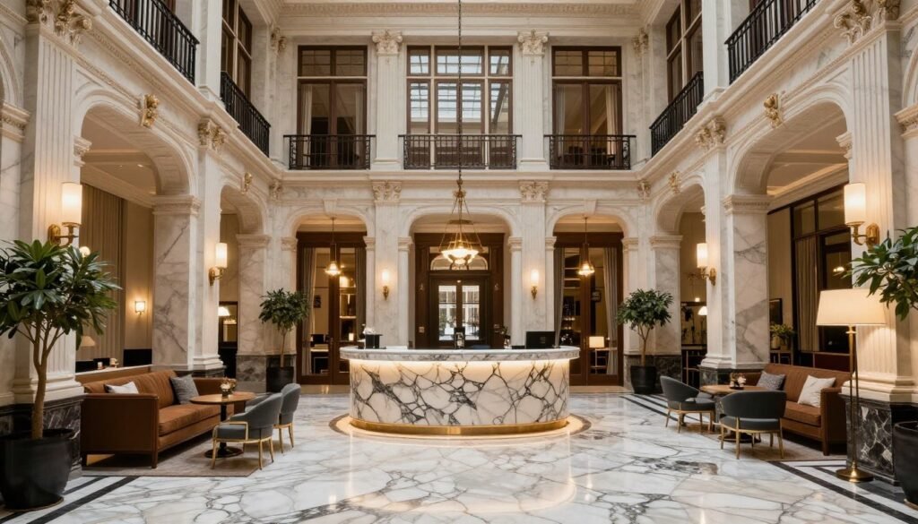 The Best Hotels in The Hague 2 Hotel Indigo The Hague - Palace Noordeinde showing the elegant interior of this boutique hotel in a former bank building