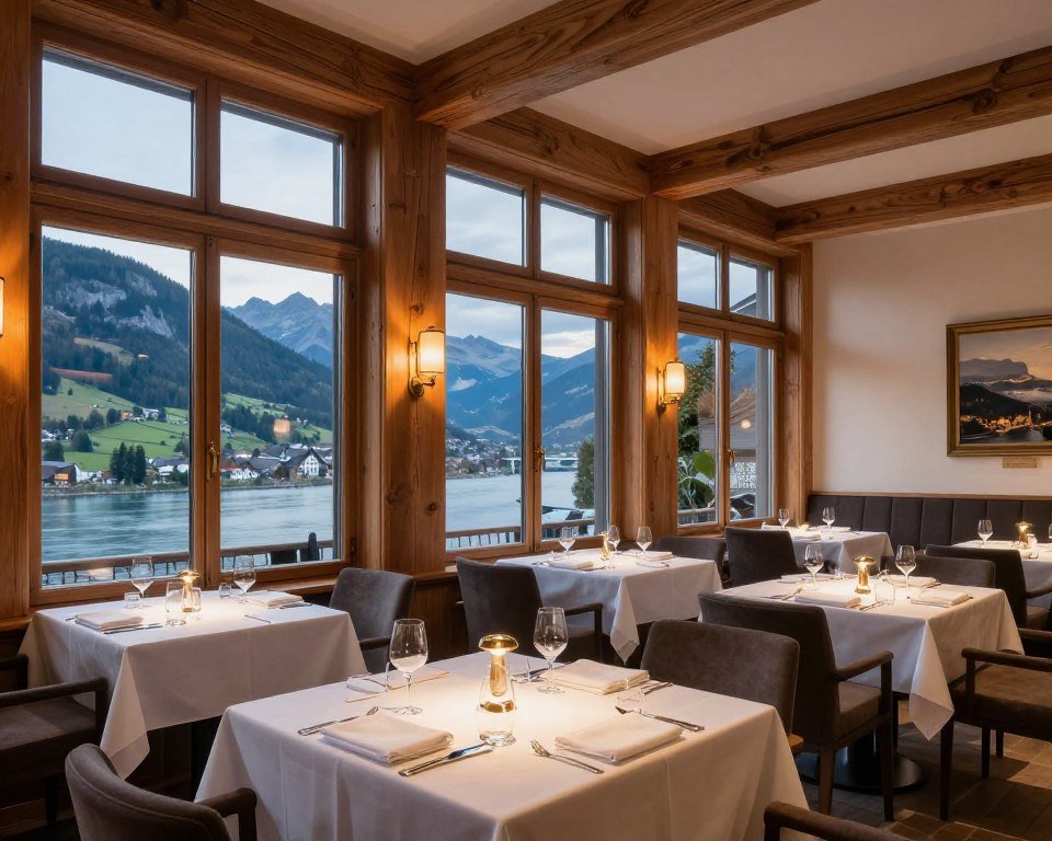 The Best Hotels in Balzers 7 Hotel Restaurant Kulm dining area overlooking Rhine Valley