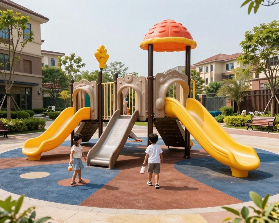 Hotel outdoor playground area