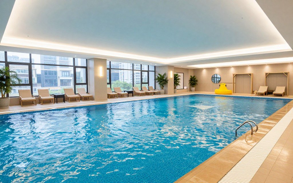 Hotel pool area suitable for families in Luxembourg