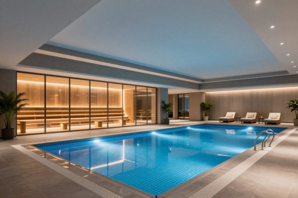 Hotel spa and wellness facilities in Nuremberg with pool and sauna