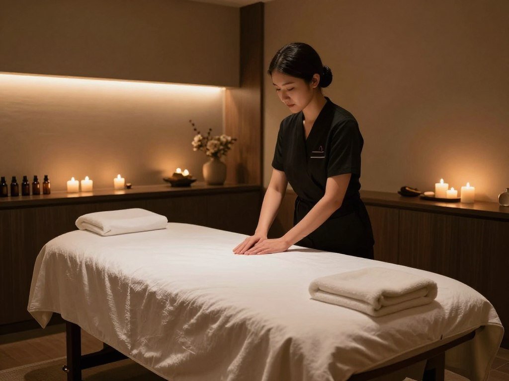Hotel spa treatment room