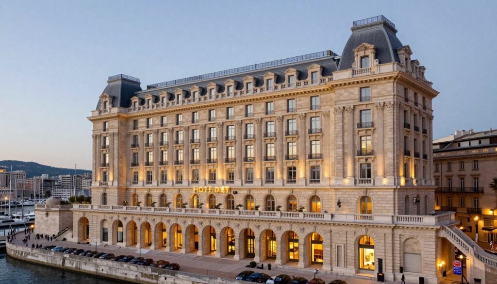 The Best Hotels in Marseille 2 InterContinental Marseille Hotel Dieu exterior with historic architecture and city views