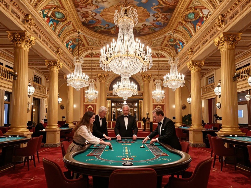 The Best Things to Do in Monaco 4 Interior of Monte Carlo Casino gaming rooms with chandeliers