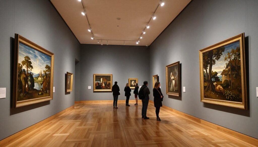 The Best Things to Do in Bruges 3 Interior of the Groeningemuseum in Bruges showing Flemish artwork