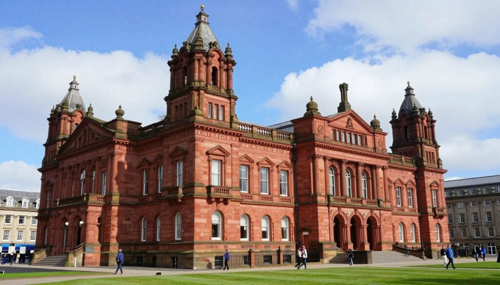 Kelvingrove Art Gallery and Museum in Glasgow during a day trip from Edinburgh Scotland