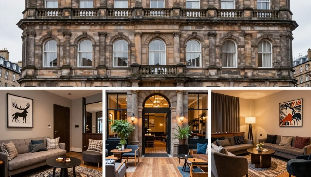 Best Hotels in Edinburgh Scotland 4 Kimpton Charlotte Square Hotel in Edinburgh Scotland with elegant facade