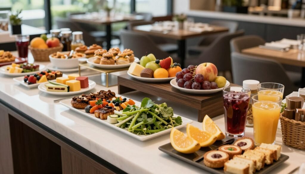 Kloster by b-smart hotel breakfast buffet with vegan options