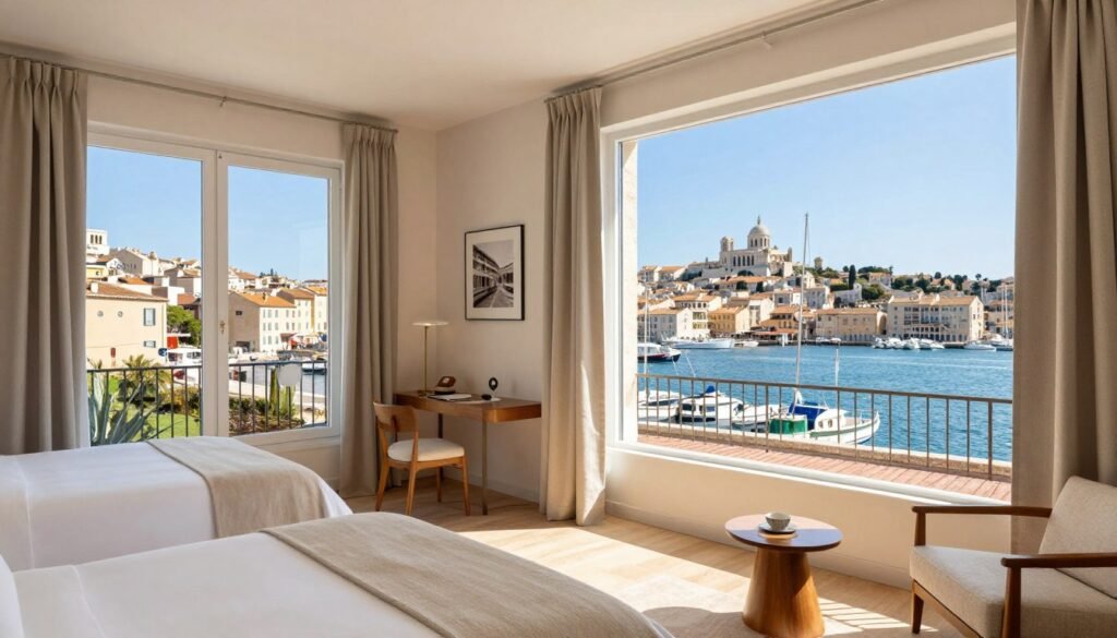 The Best Hotels in Marseille 8 La Residence du Vieux Port in Marseille with rooms overlooking the Old Port harbor