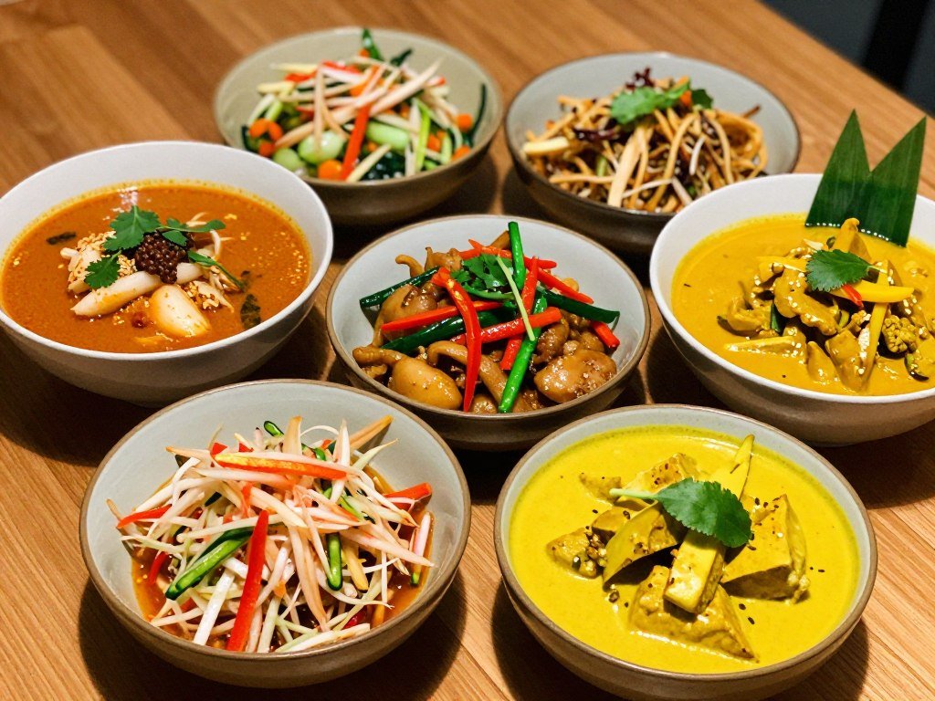 Li.ke Thai Vegan restaurant dishes