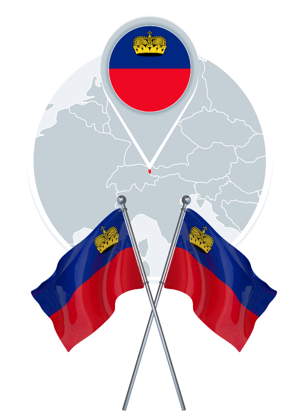 leichtenstein flag and map location