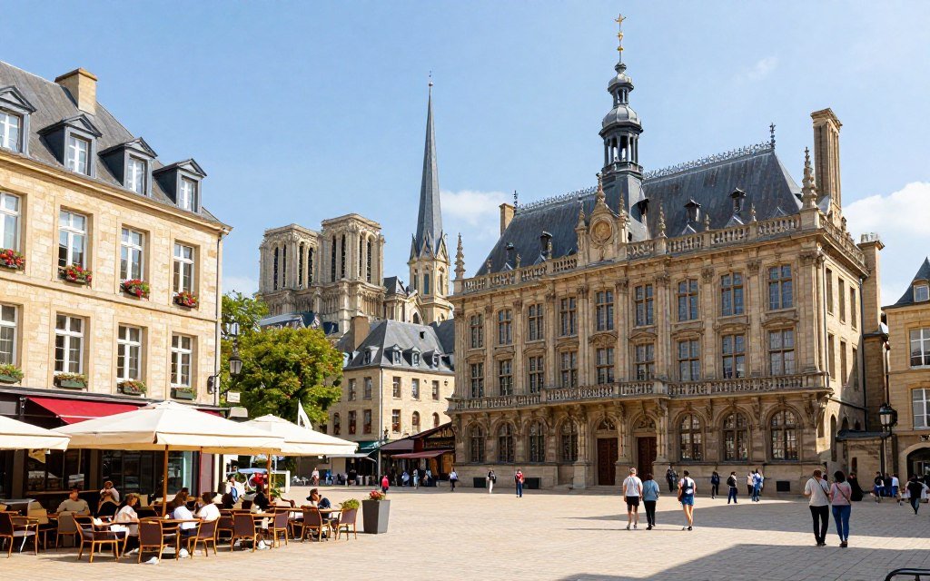 Luxembourg Ville Haute Old Town with historic squares and architecture