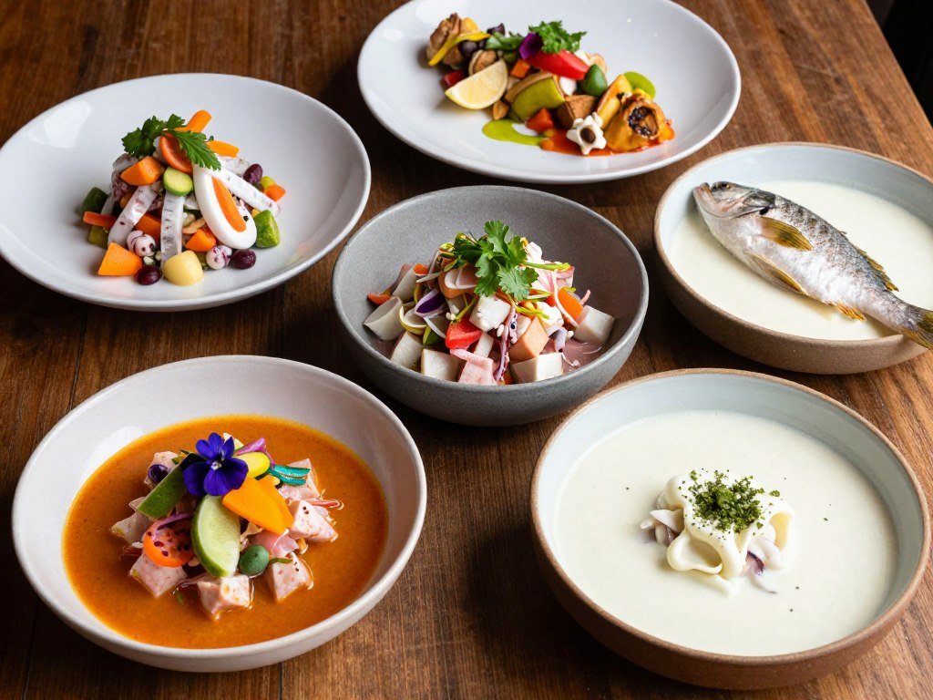 MAD About Peru ceviche varieties with Peruvian presentation