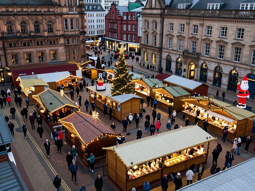 Manchester Christmas Markets filling the city center