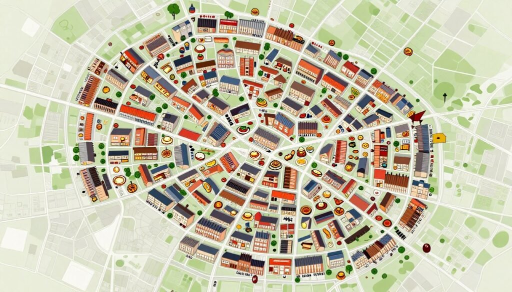 The Best Bristol Restaurants 2026 13 Map of Bristol neighborhoods highlighting restaurant districts