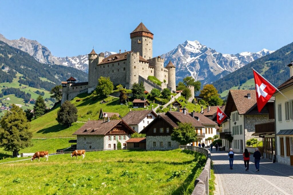 The Best Things to Do in Bern 17 Medieval Gruyères village with castle and Alpine backdrop