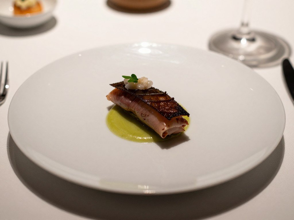Michelin star restaurant plate Luxembourg