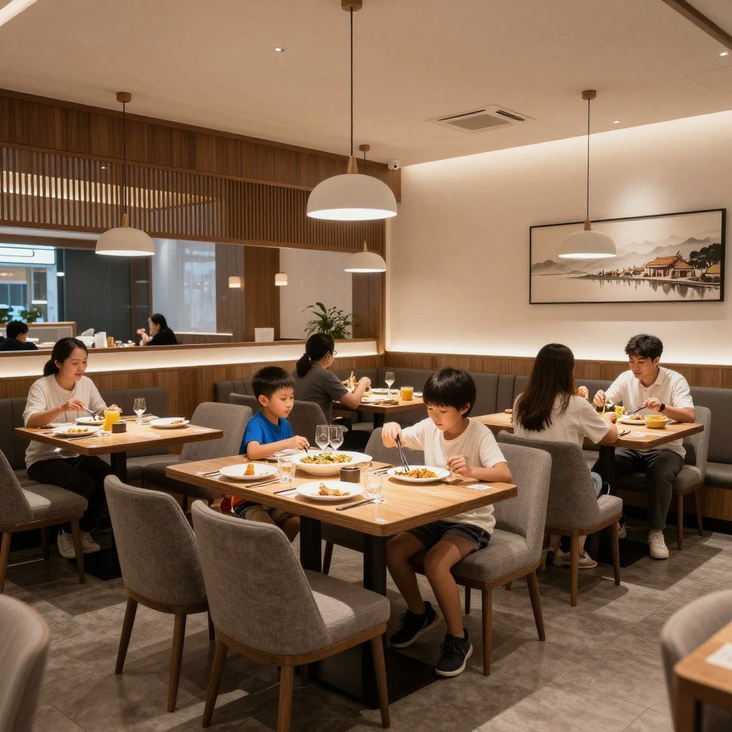 Mid-range restaurant dining experience