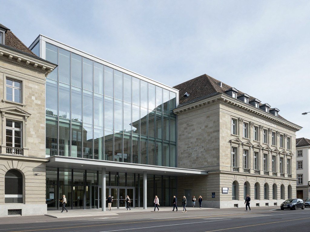 Modern exterior of Kunsthaus Zürich art museum
