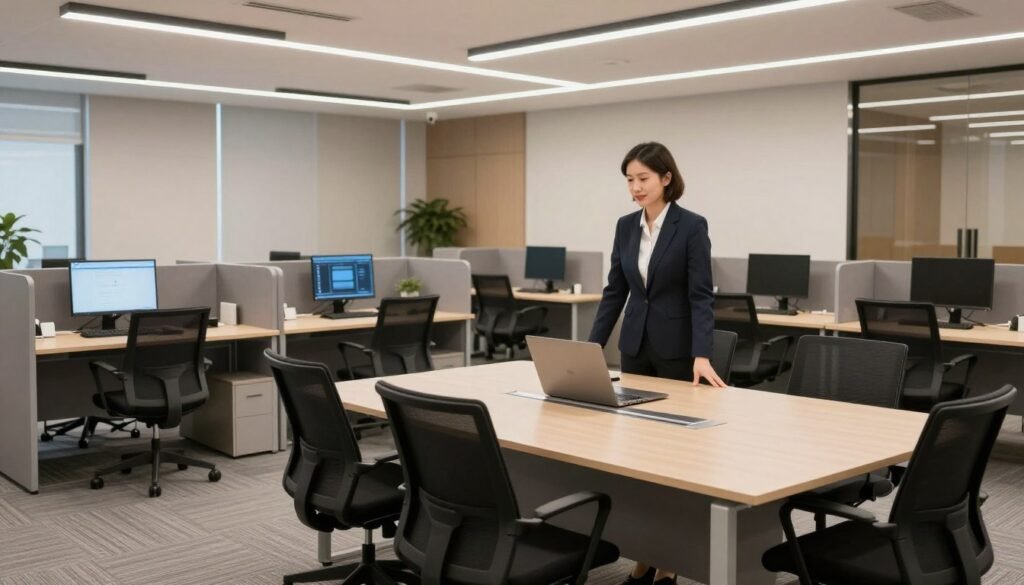 The Best Hotels in Vaduz 17 Modern hotel business center with desks and meeting facilities