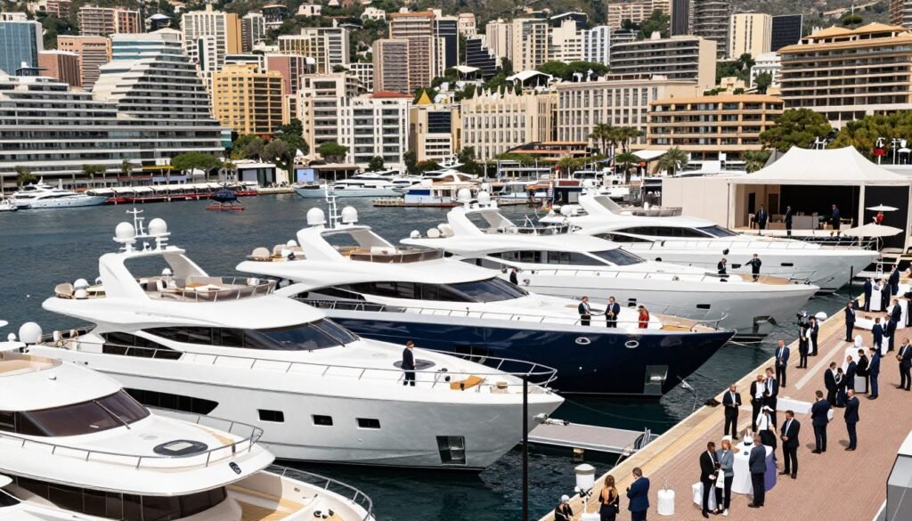 The Best Things to Do in Monaco 32 Monaco Yacht Show with luxury vessels on display