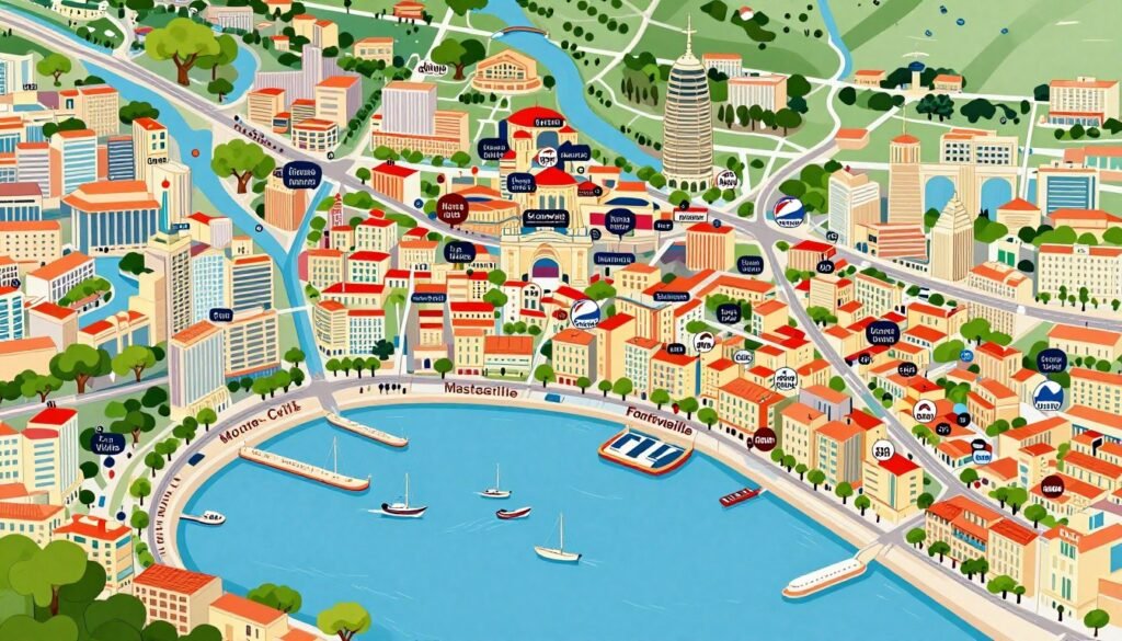 The Best Restaurants in Monaco 12 Monaco districts map restaurants locations