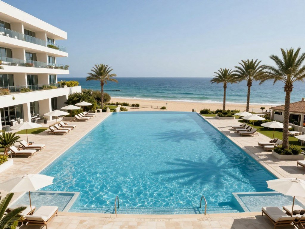 Monte-Carlo Bay Hotel Resort with lagoon pool and beach