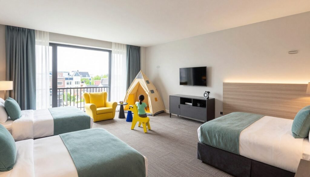 The Best Hotels in The Hague 6 Mövenpick Hotel The Hague family room showing spacious accommodations ideal for families visiting The Hague