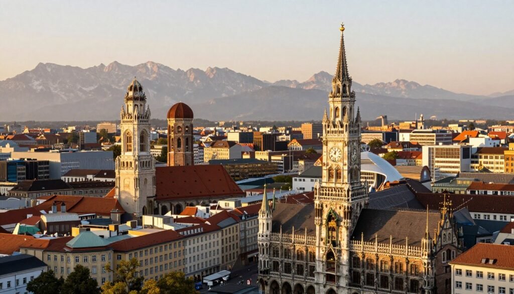 The Best Hotels in Munich 68 Munich city skyline featuring historic architecture and hotels in munich with modern buildings