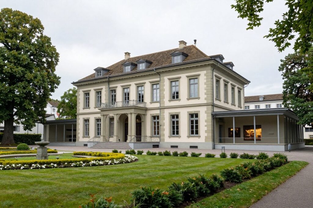Museum Rietberg villa surrounded by parkland