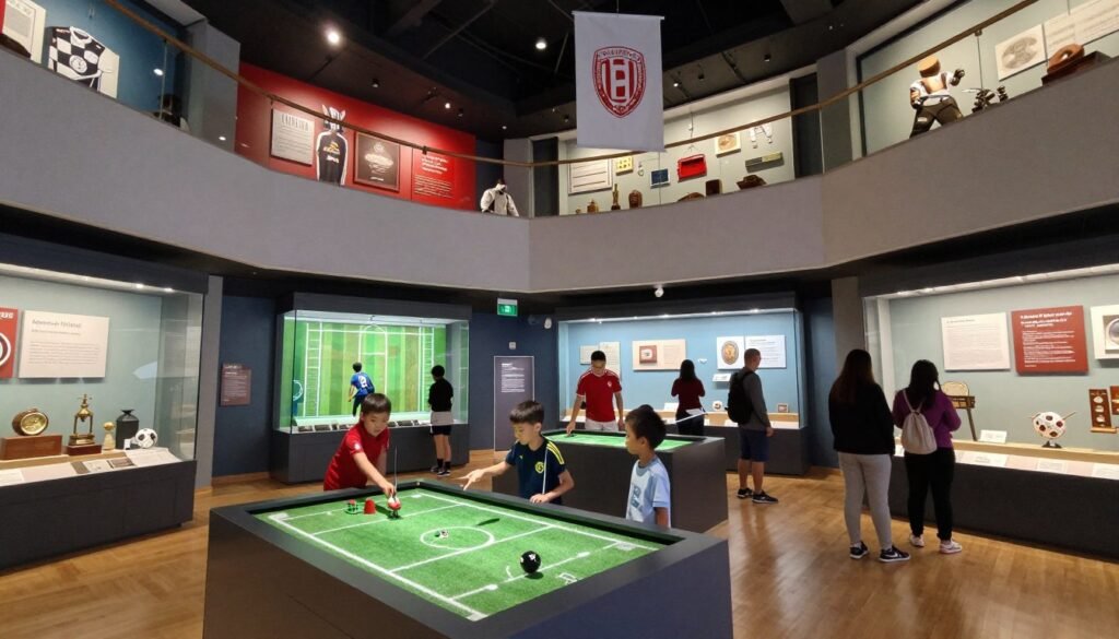National Football Museum's interactive exhibits celebrating the beautiful game
