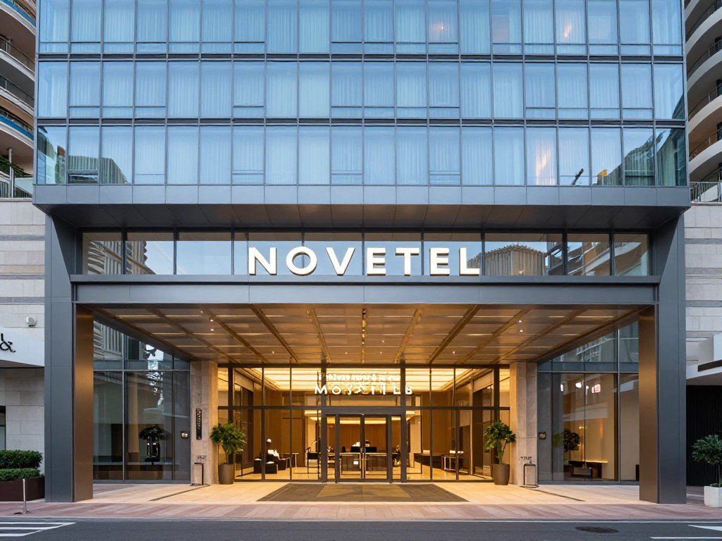 Novotel Monte Carlo modern hotel entrance and lobby