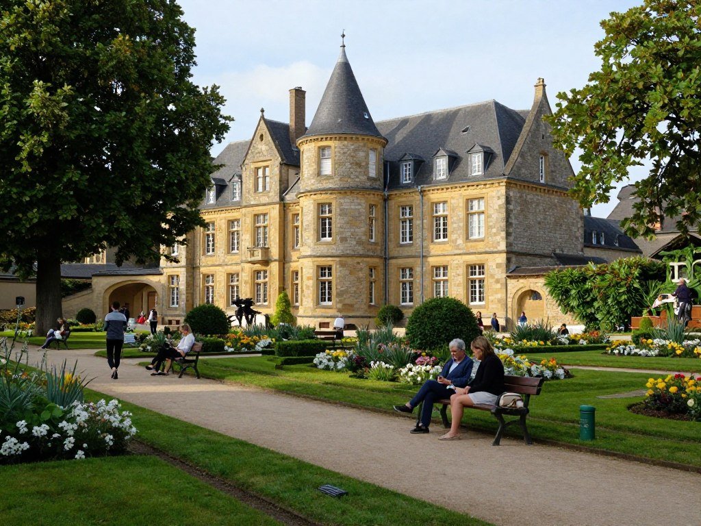 The Best Things to Do in Differdange 4 Old Hospital Garden historic building and peaceful grounds