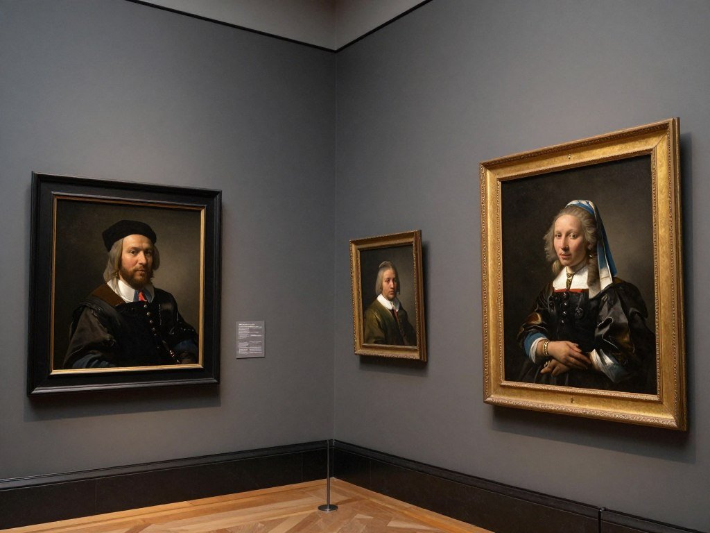 Painting by Frans Hals displayed in the Frans Hals Museum in Haarlem