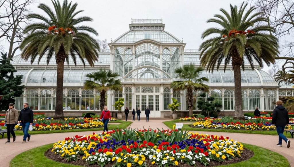 The Best Things to Do in Frankfurt 16 Palmengarten botanical gardens with tropical greenhouse and colorful flower beds