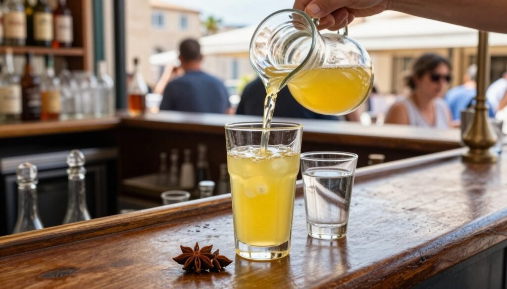 The Best Restaurants in Marseille 12 Pastis being served at a traditional bar in Marseille