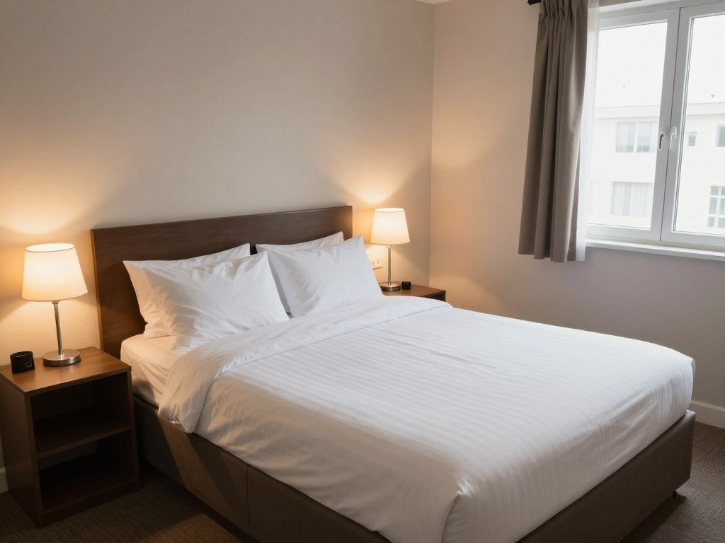 Private room at budget hotel in Esch-sur-Alzette city center