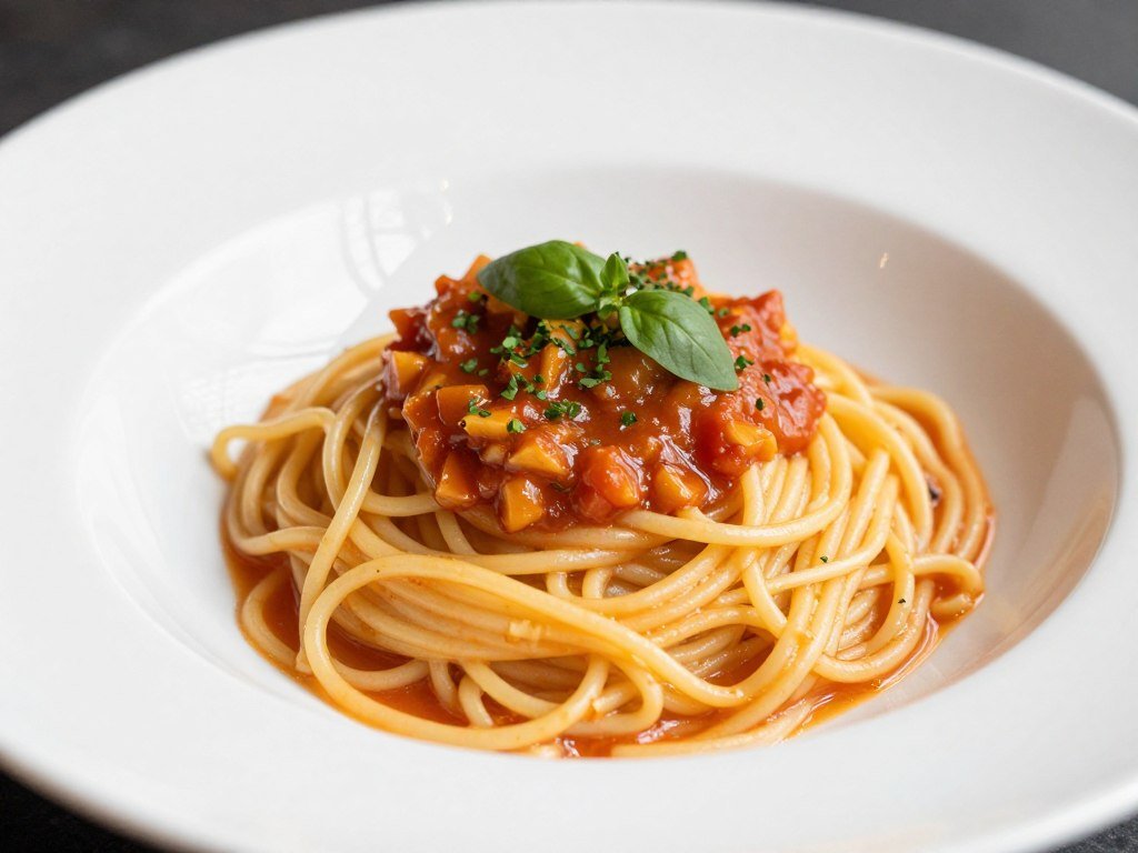 Radici restaurant homemade pasta dish with fresh ingredients