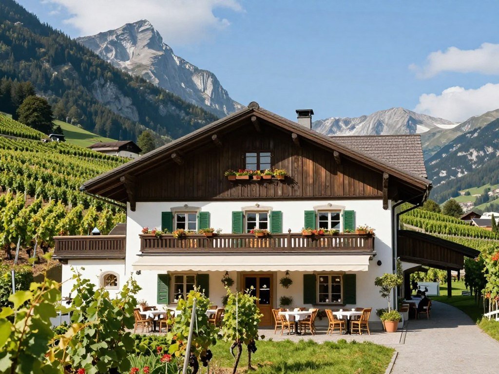 Restaurant Torkel vineyard setting