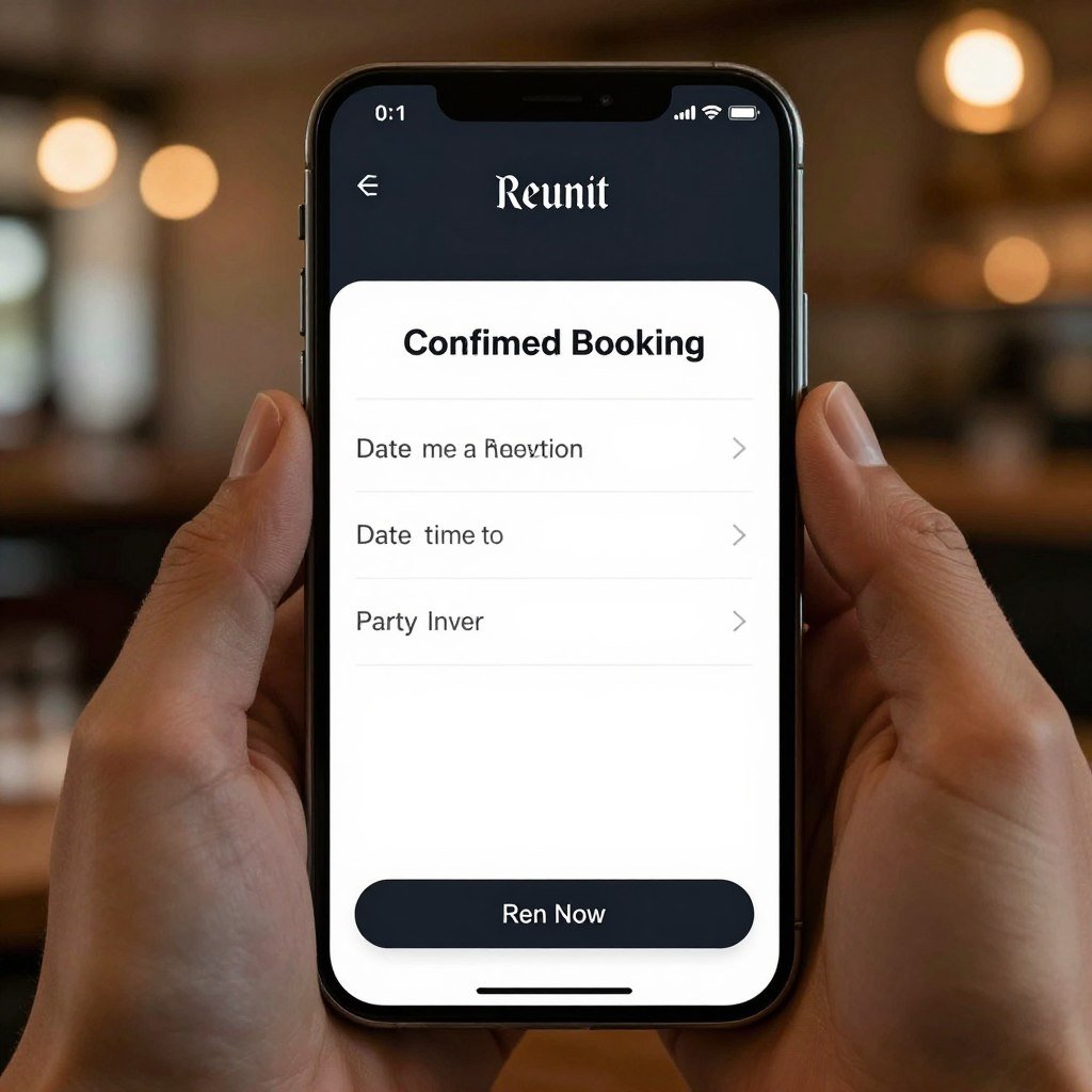 Restaurant reservation confirmation