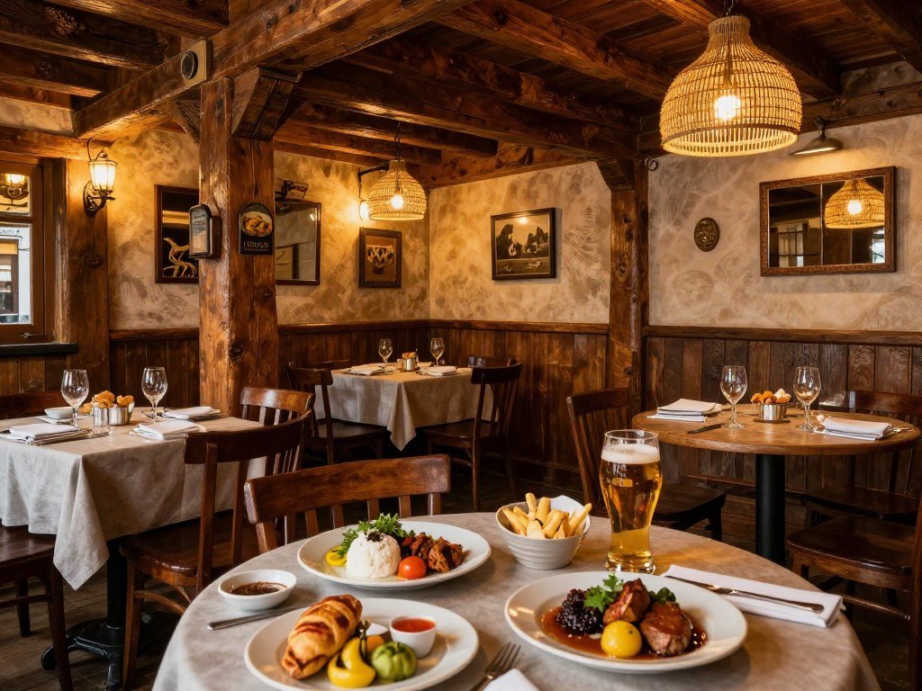 The Best Restaurants in Brussels 4 Rustic interior of In 't Spinnekopke with traditional Belgian decor