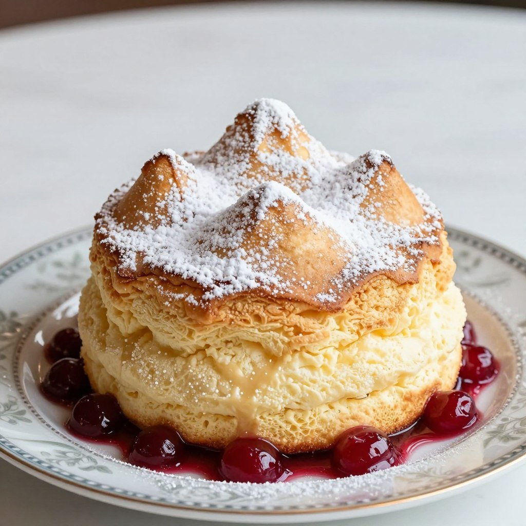 The Best Restaurants in Salzburg 10 Salzburger Nockerl dessert representing the three mountains of Salzburg