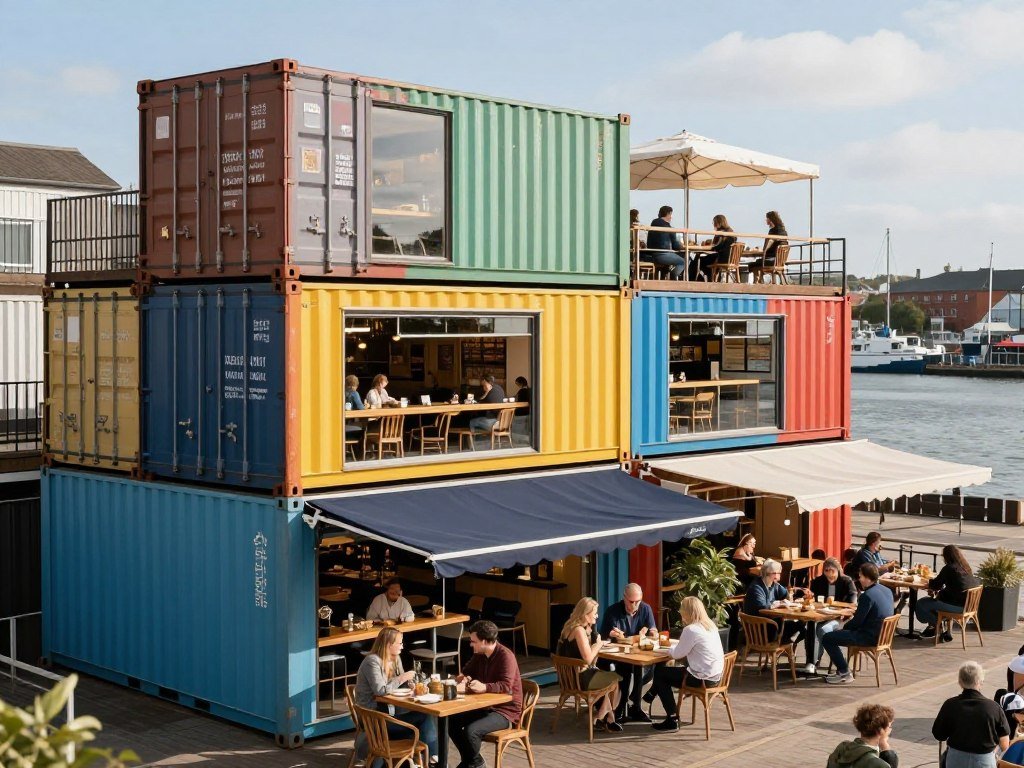 The Best Bristol Restaurants 2026 6 Shipping container restaurants at Wapping Wharf, Bristol