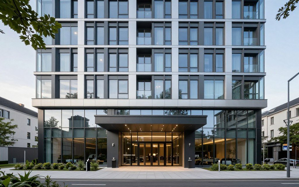 Sofitel Luxembourg Europe modern hotel exterior and entrance