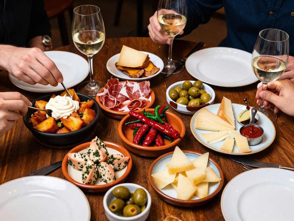 Best Restaurants in Utrecht Netherlands 6 Spanish tapas spread at De Zwarte Vosch restaurant in Utrecht Netherlands