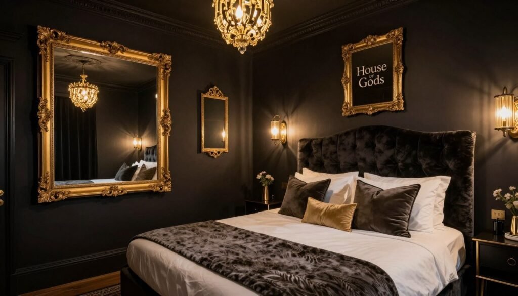 Best Hotels in Edinburgh Scotland 3 Stylish bedroom at House of Gods boutique hotel in Edinburgh Scotland